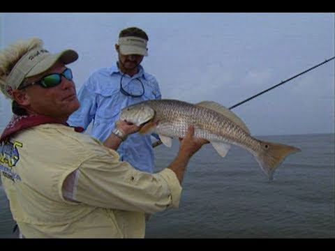 Catching Big Redfish In The Mississippi River Venice Louisiana